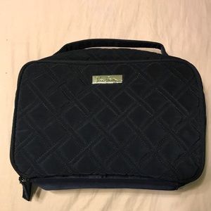 Navy Vera Bradley Large Makeup Case